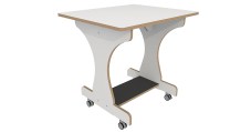 Hoogzit tafel L75 x B64 m wit Tangara Groothandel voor de Kinderopvang Kinderdagverblijfinrichting